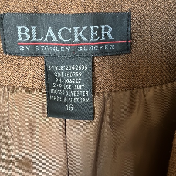 Blacker brown Blazer sz 16 - Picture 2 of 6